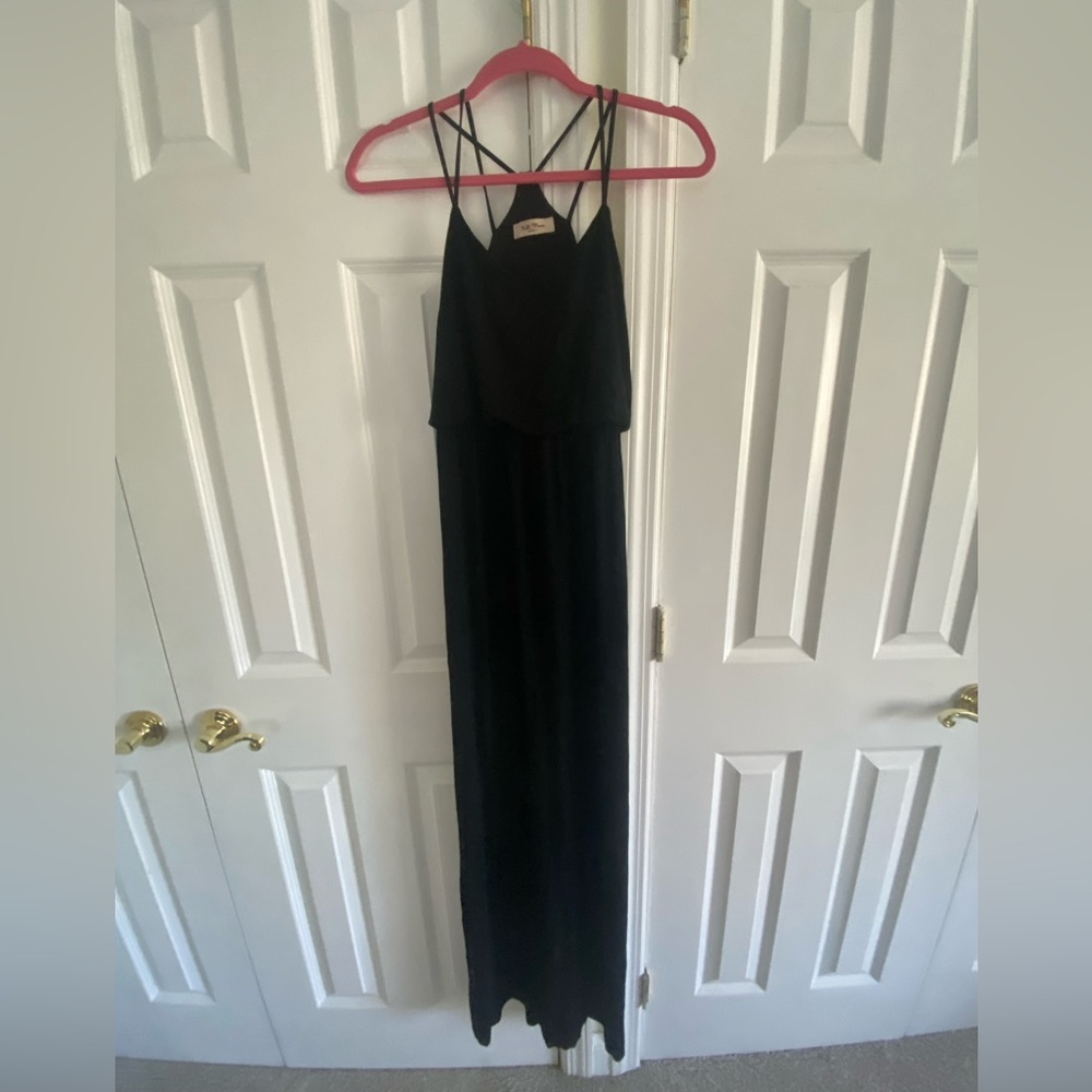 Black Maternity Maxi Dress